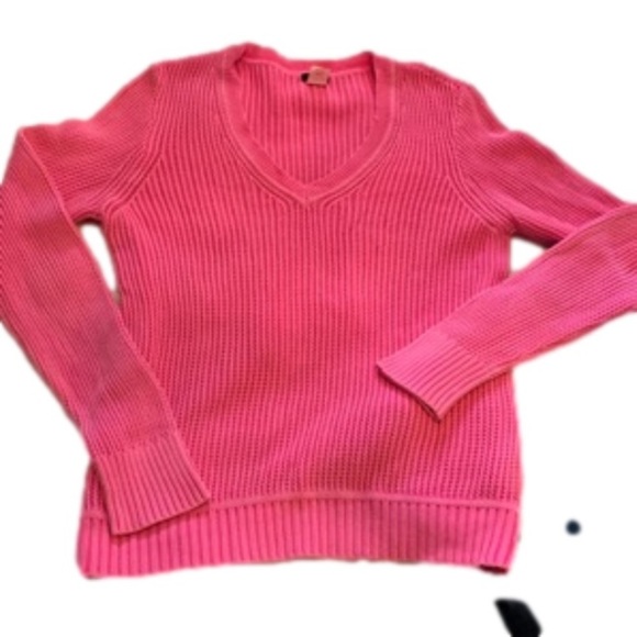 J. Crew Sweaters - J. Crew Pink Knit Long Sleeve Sweater size XL